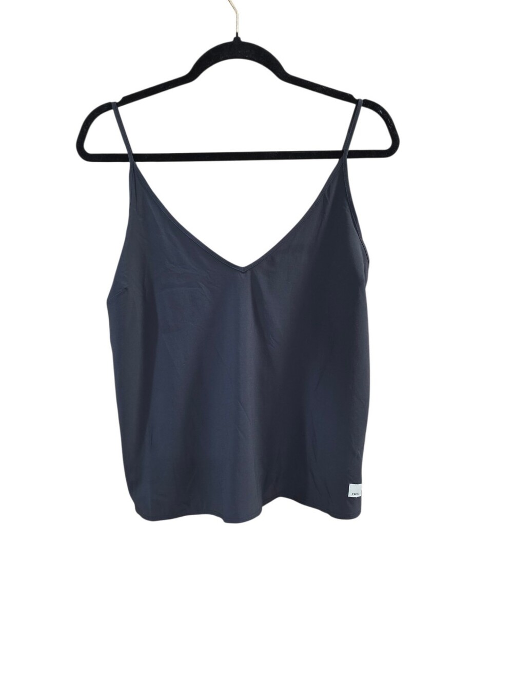 Vuori Villa Cami Tank Top Womens XS Black V Neck Spaghetti Strap Stretch VW1135 - Picture 5 of 8